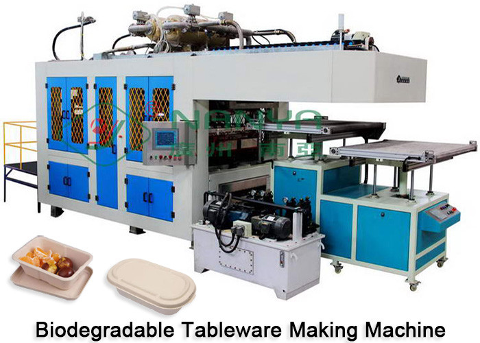 पेपर प्लेट टेबलवेयर बनाने की मशीन सूखी और कट में ढालना CE प्रमाण पत्र